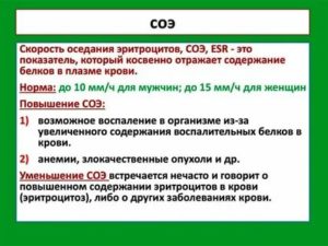 Как долго может держаться повышенное СОЭ после болезни?