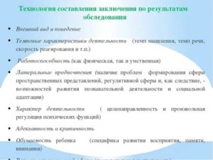 Протокол психодиагностического обследования образец