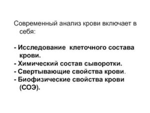 Что в себя включает анализ?