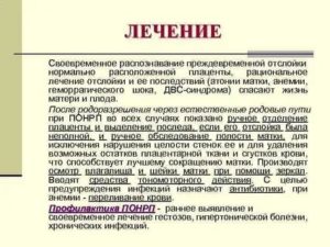 Какие лекарства назначают при отслойке плаценты?