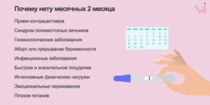 Нет месячных около 1,5 месяцев