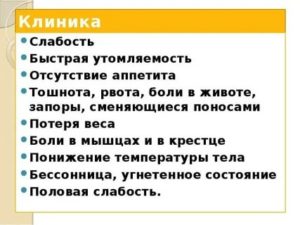 10 дней понос, рвота, слабость, потеря аппетита