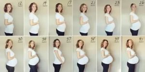 На каком месяце беременности виден живот?